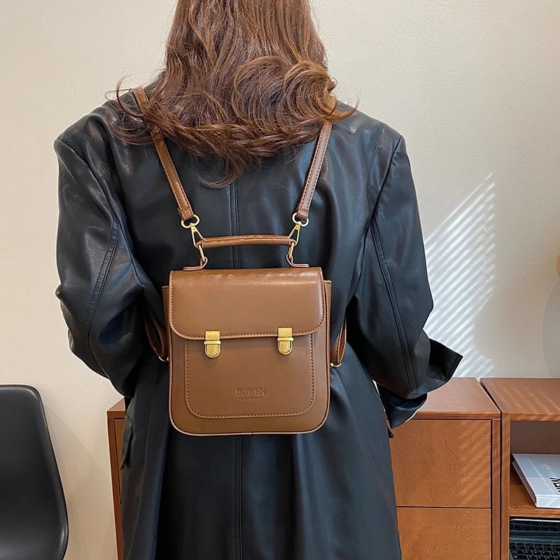 Medium Solid Color Casual Daily Shopping Women’s Backpack