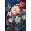 Ink Lotus Bloom-11CT Stamped Cross Stitch 50*70cm (Big Size)