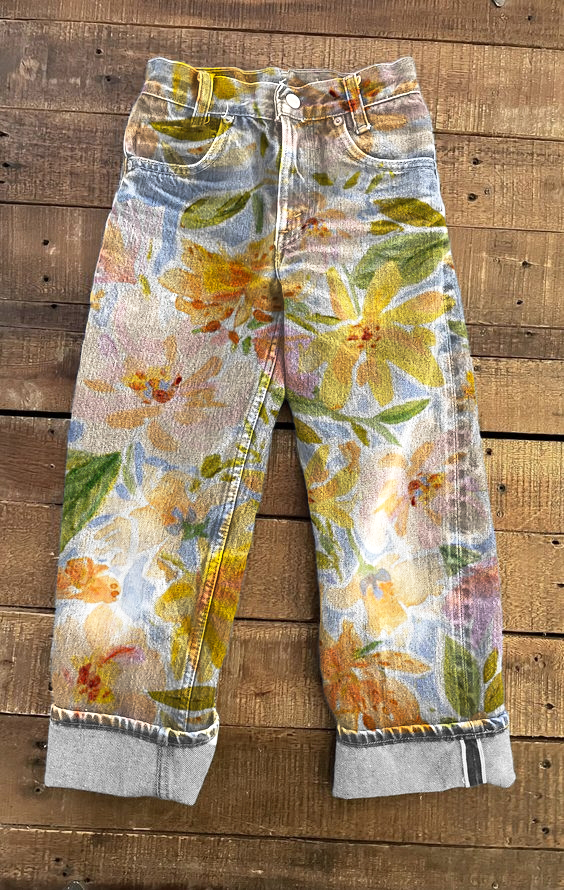 Women's Summer Floral Print Straight Pants socialshop