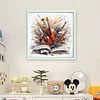 Sheet Music And Instruments-11CT Stamped Cross Stitch 50*50cm/19.69*19.69in
