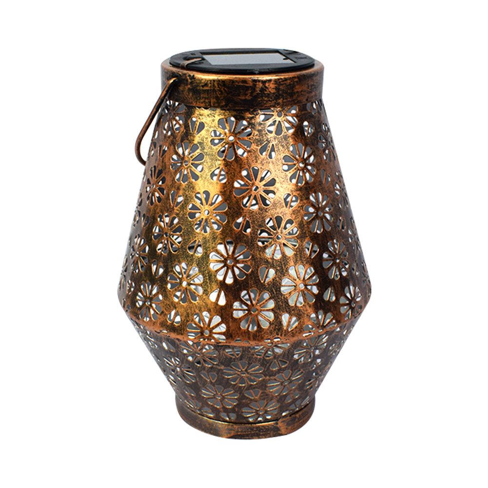 

Art Flower Wrought Iron LED Solar Projection Por Hanging Lantern-Solar Light, 501 Original