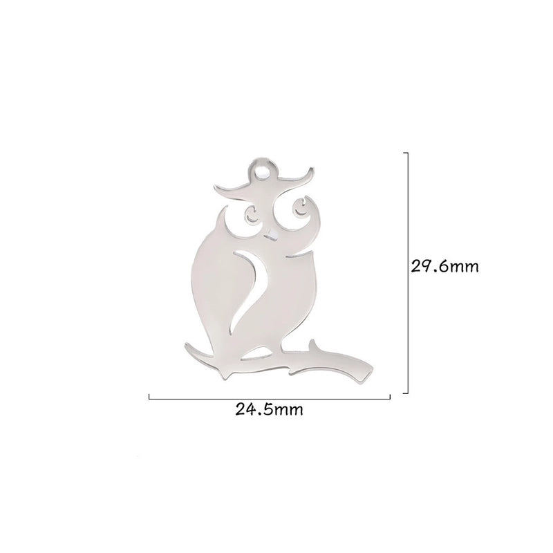 1 Piece 304 Stainless Steel Animal Pendant Jewelry Accessories