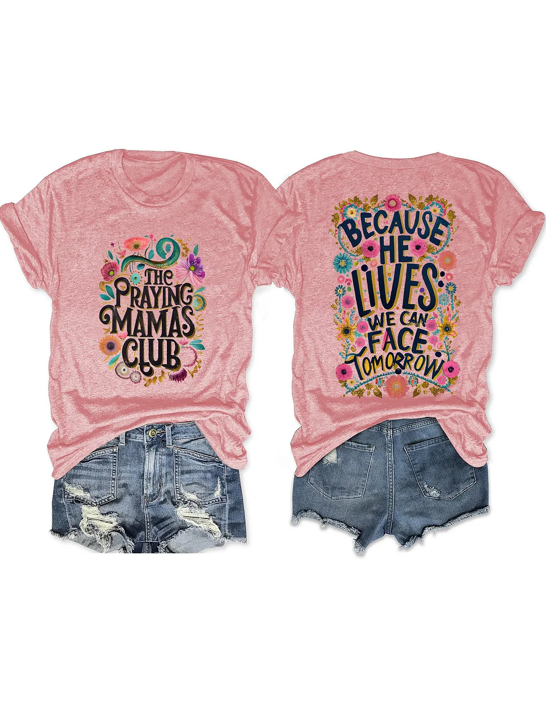 Praying MAMAS Club Christian T-shirt