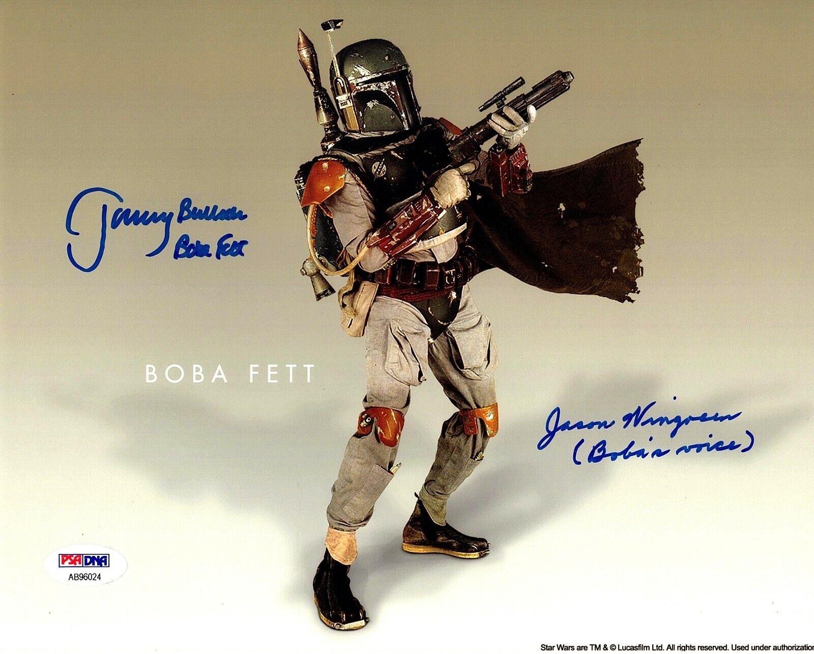 JEREMY BULLOCH & JASON WINGREEN Signed STAR WARS Boba Fett