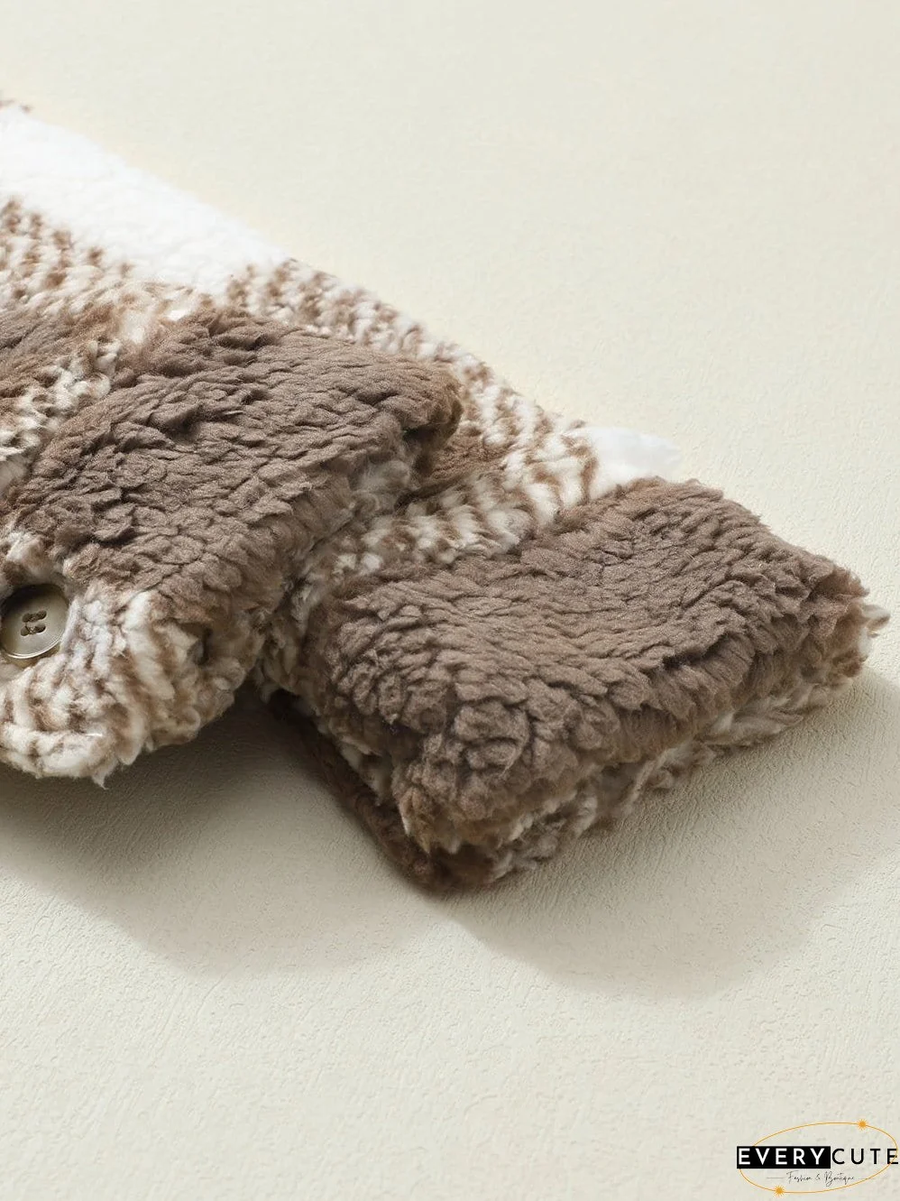 Casual Plaid Sherpa Jacket for Fall/Winter