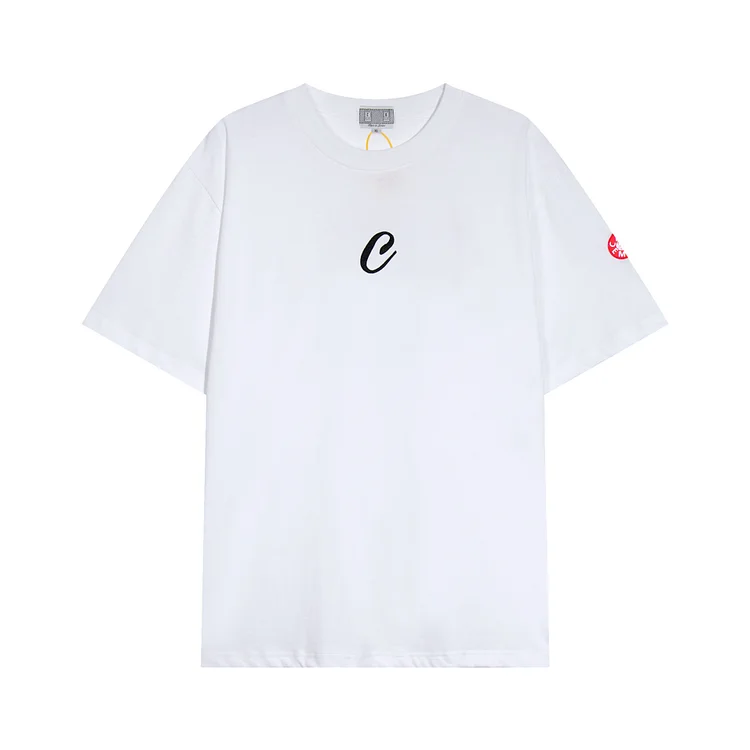 Unisex CE Pattern Embroidery Crew Neck Pullover Cleanfit Short Sleeve T-Shirt