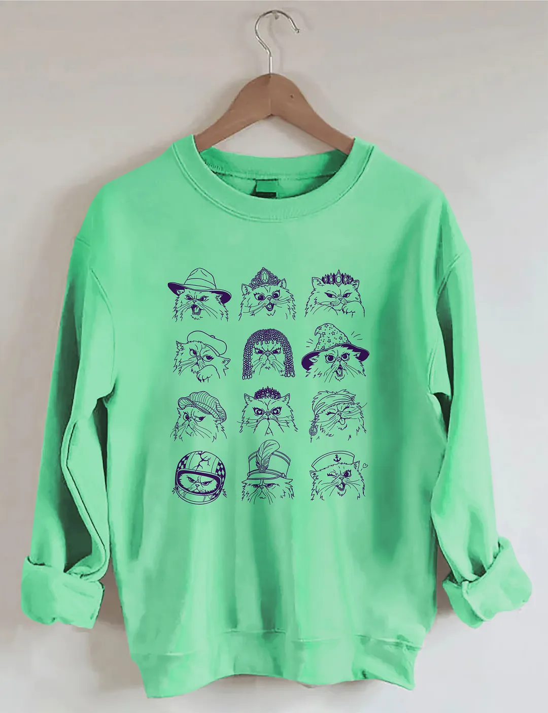 Feline Characters Sweatshirt