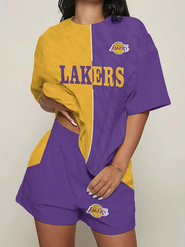 Los Angeles Lakers Limited Edition Top And Shorts Two-Piece Suits