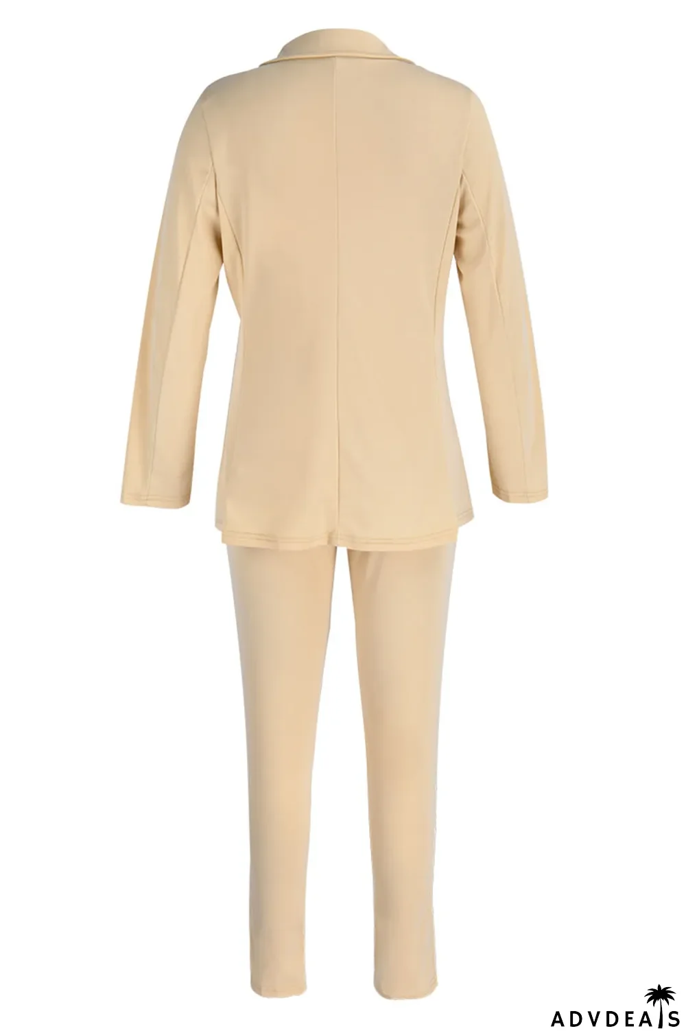 Black Casual Solid Patchwork Turn-back Collar Long Sleeve Two Pieces