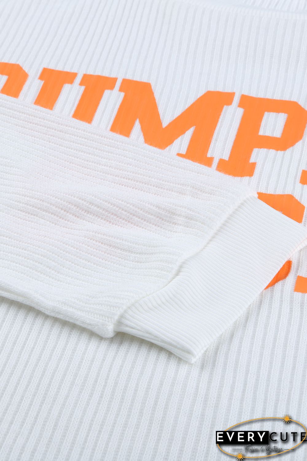 PUMPKIN SPICE Graphic Pullover Knit Top