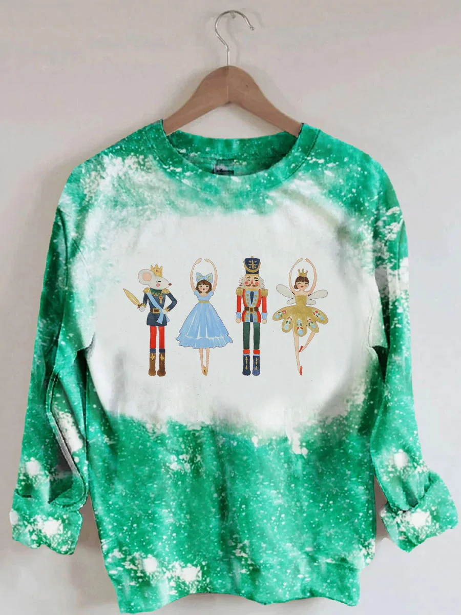 Sugar Plum Fairy Tie Dye Christmas Sweatshirt