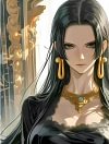Black Dress Ver. Boa Hancock Decorative Painting - ONE PIECE - BLK Studio