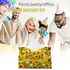 (24cm)Diamond Art Tissue Box DIY PU Napkin Cover for Home(Sunflowers and mom)