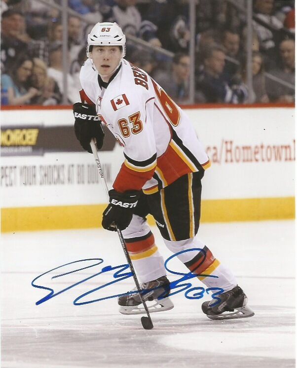 Calgary Flames Sam Bennett Signed Autographed 8x10 Photo Poster painting COA C