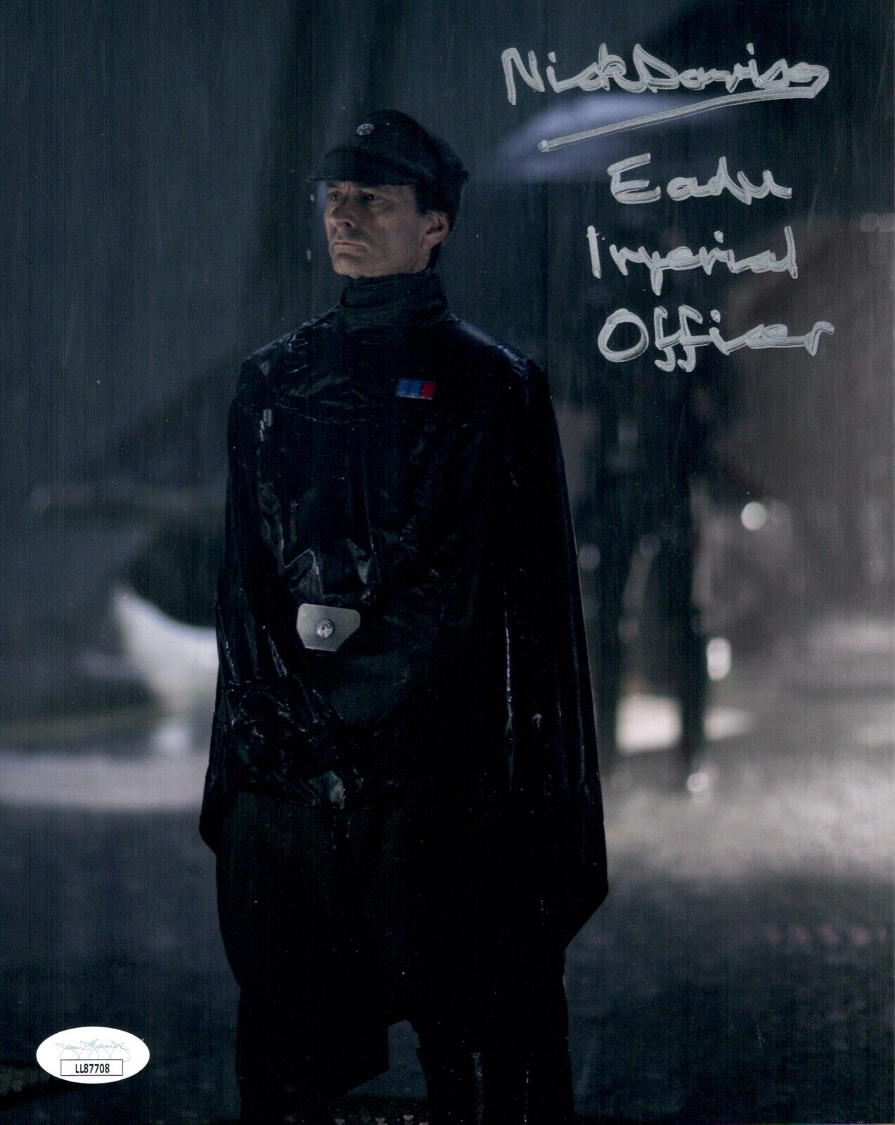 NICK DAVISON Signed Imperial Officer STAR WARS 8x10 Photo Poster painting Autograph JSA COA Cert