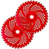 2 Pcs Brush Cutter Blades 9 Inch 36 T Weed Eater Blades Grass Trimmer Blade