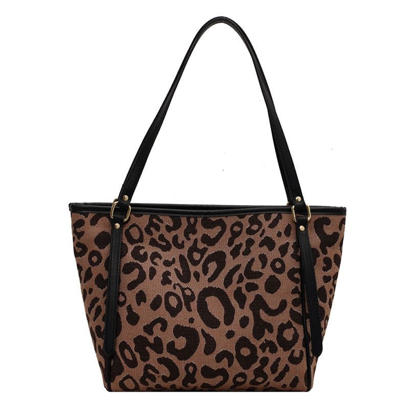 Female Women's Bag 2021 Large Capacity Lady Korean Fashion Leopard Tote Shoulder Shopper Bags For Women Luxury Designer Handbags