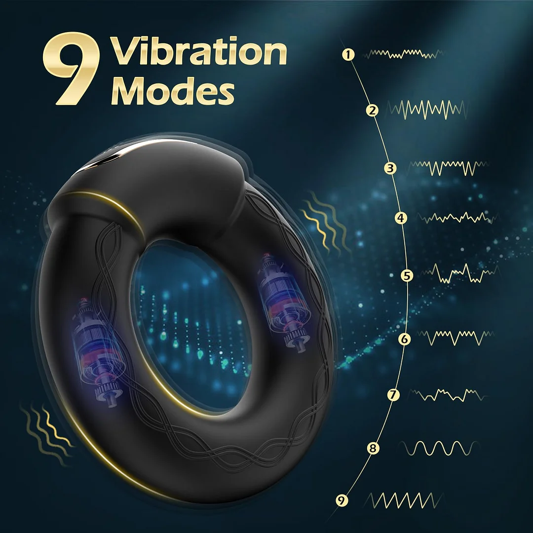 Heating Penis Ring Vibrator Sex Toys For Men