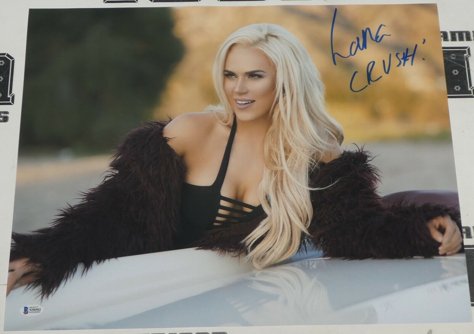 Lana Signed 16x20 Photo Poster painting BAS Beckett COA WWE Total Divas Picture Autograph Day 02