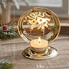 Christmas Festive Table Decor Prop Golden Candle Holder 