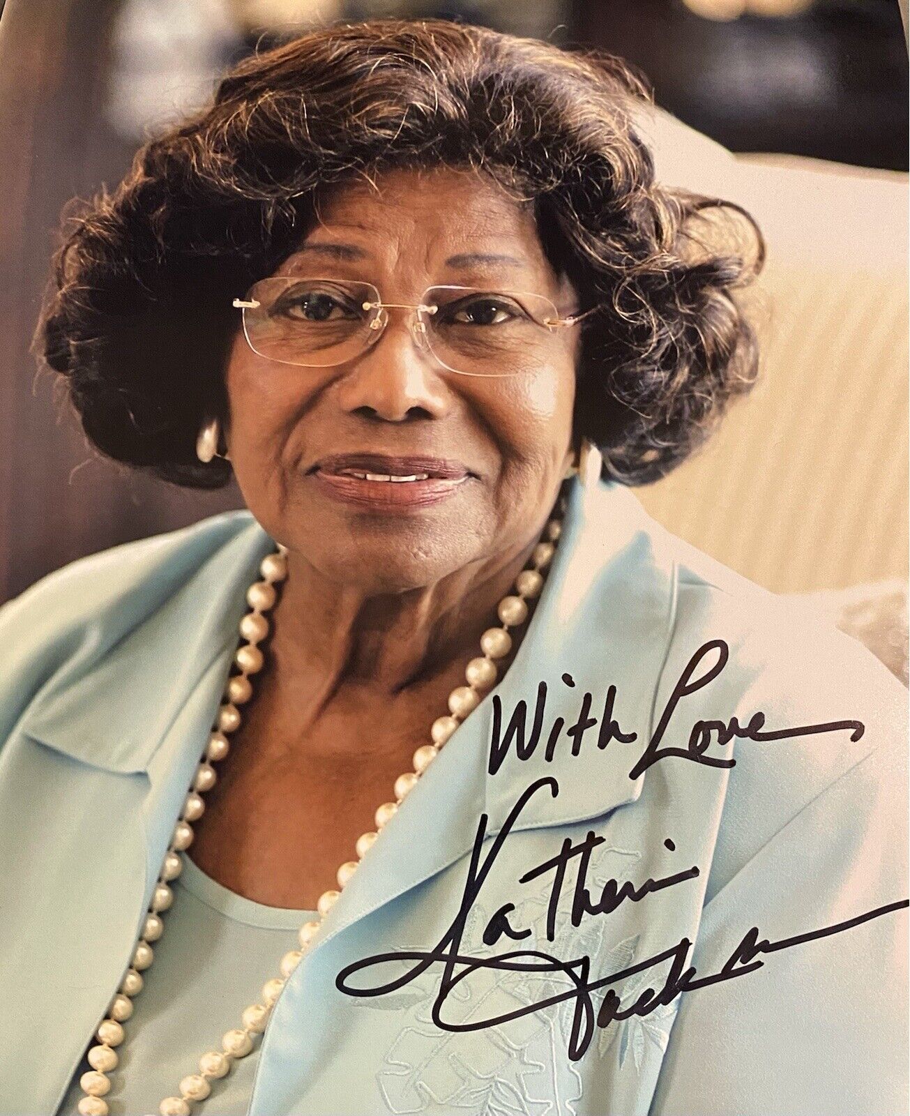 Katherine Jackson Signed Autographed Color Photo Poster painting 8x10 Michael Jackson Beckett