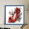 Red High Heels Full Stamped Cross Stitch 11CT 3-Strand 40x40cm