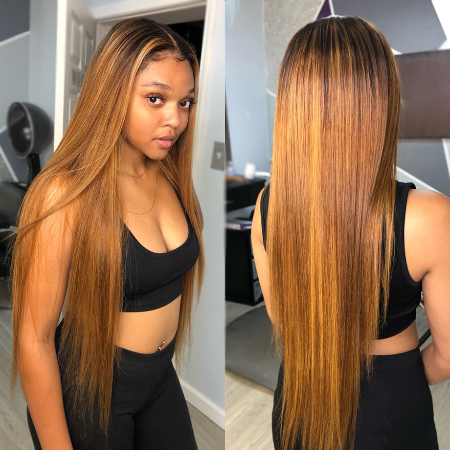 Long Straight Wigs Black Blonde Daily Hair US Mall Lifes