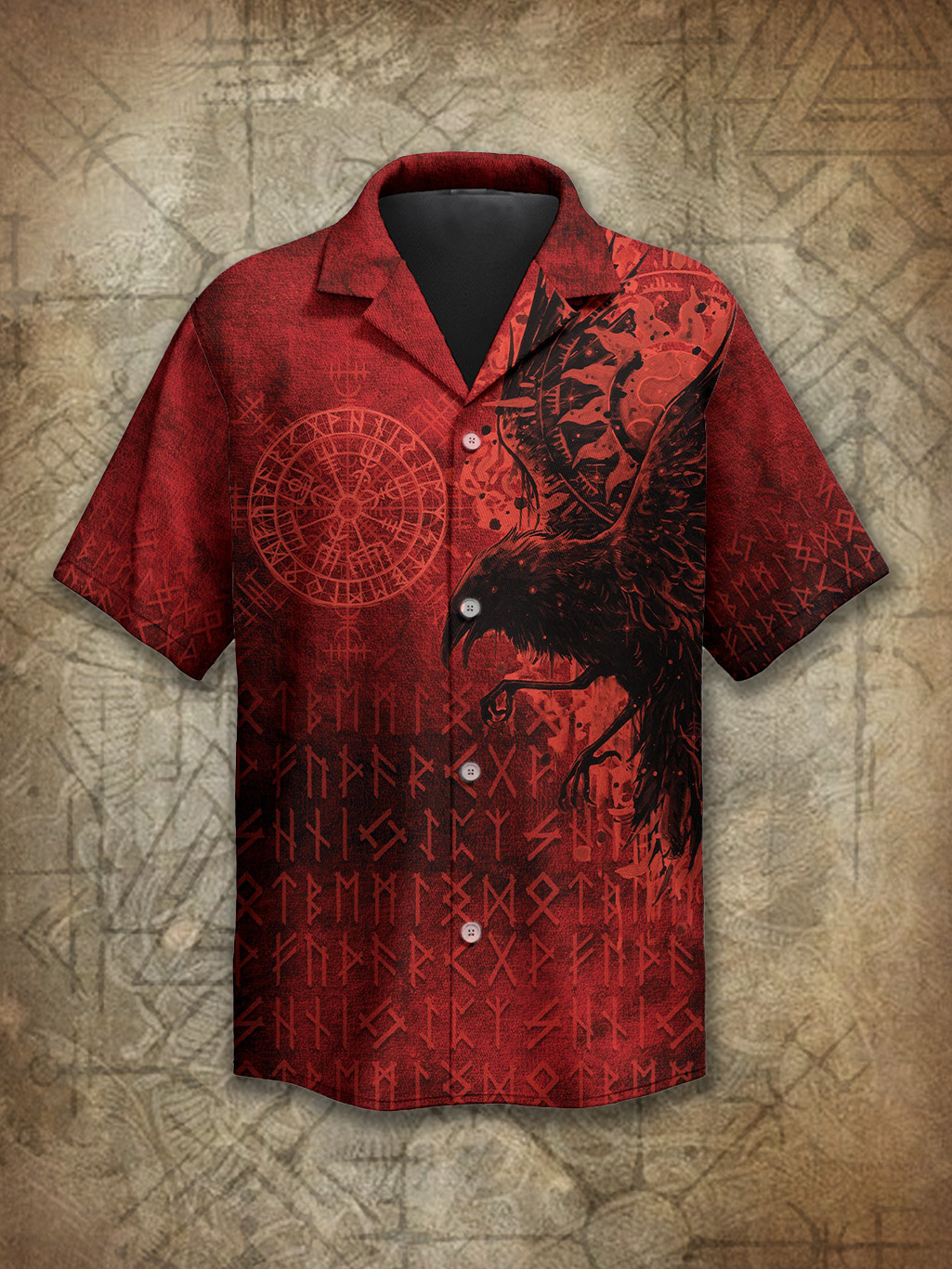 Viking Norse Raven Odin's Legacy Spirit Power Heritage Hawaiian Shirt / Rvogue / Rvogue