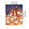New Year Rabbit - 11CT Stamped Cross Stitch - 40*50cm