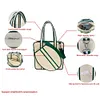 [US Local Warehouse] Tennis Tote Bag Large Tennis Bag Sports Handbag Pickleball Bag for Men and Women
