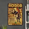 Houston Rodeo - Vintage Metal Signs - 20*30cm/30*40cm - Western