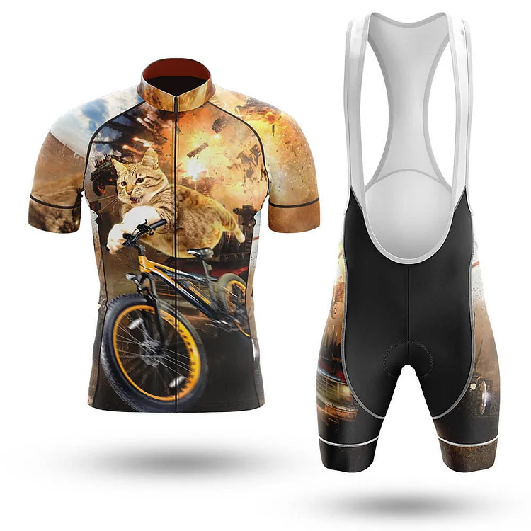 Cat Explosion Men's Short Sleeve Cycling Kit