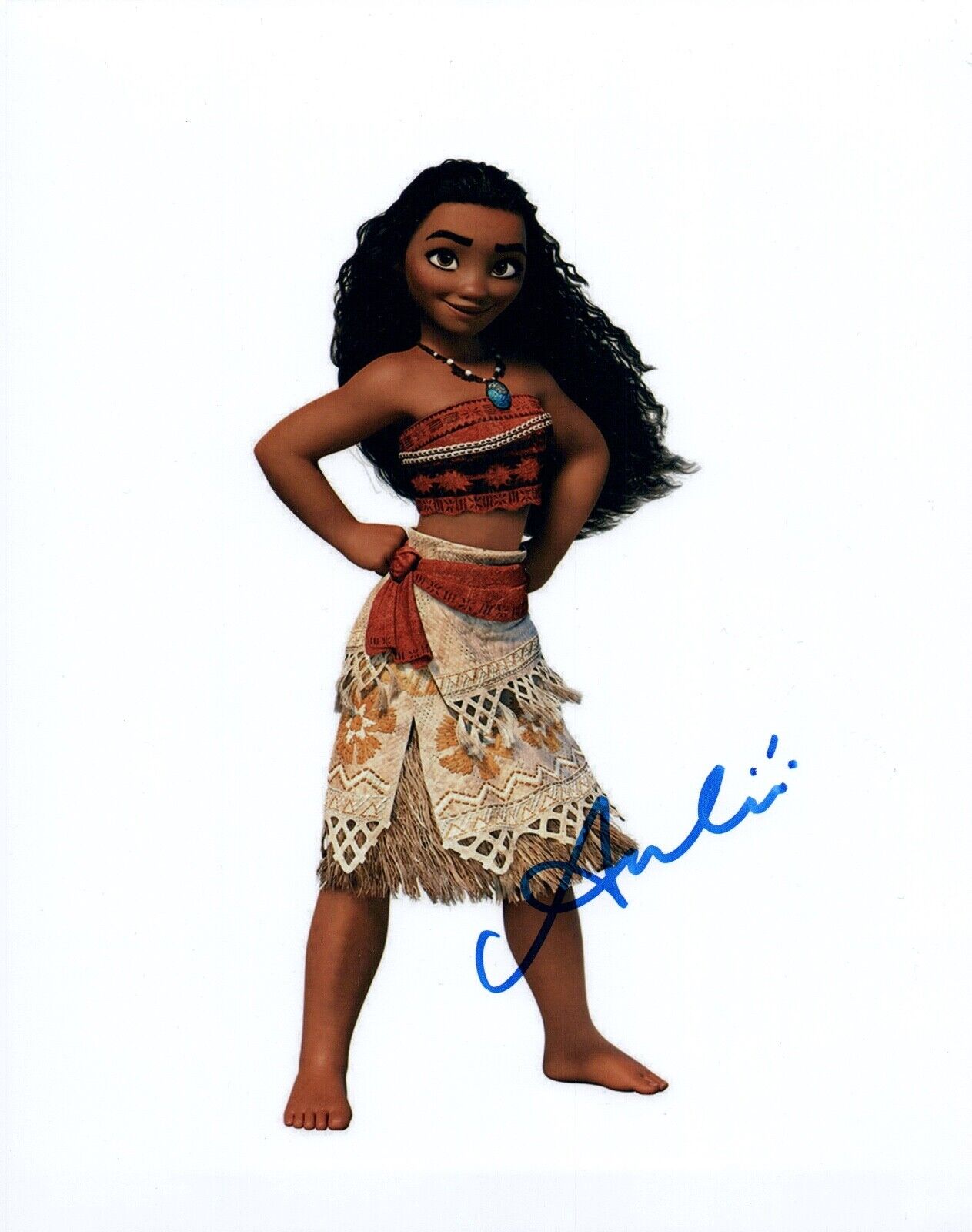 Auli'i Cravalho Signed Autographed 8x10 Photo Poster painting MOANA COA