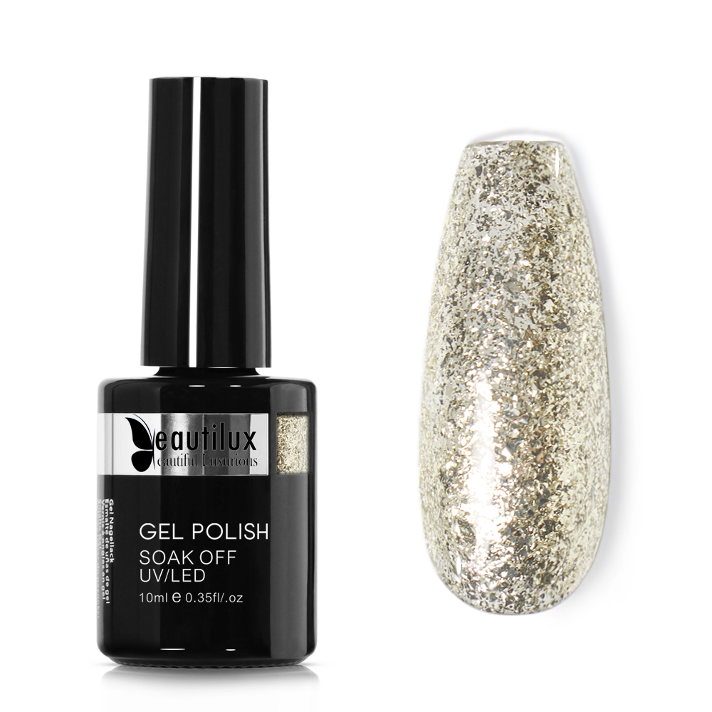 COULEUR PAILLETTES GEL POUR ONGLES| PLATINE | PT-02