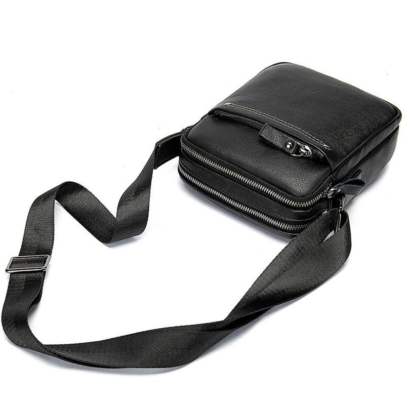 Mens Hipster Messenger Bags Plain Casual Leather Shoulder Bags