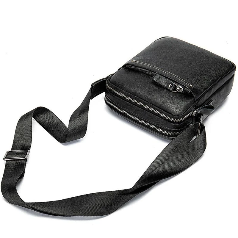 Mens Hipster Messenger Bags Plain Casual Leather Shoulder Bags