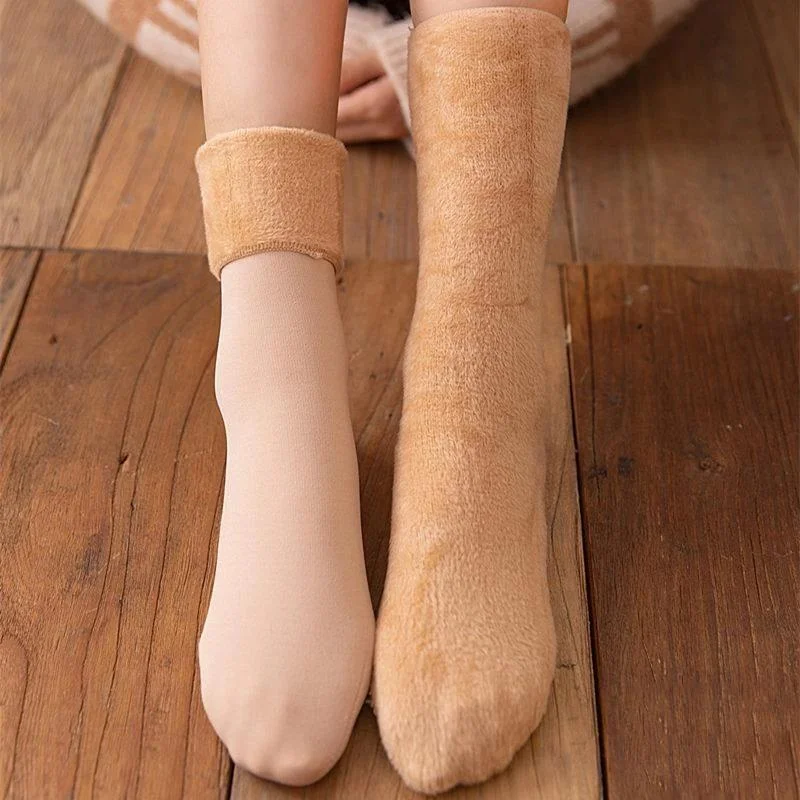 (Christmas Hot Sale- 50% OFF) Unisex Snugly Velvet Winter Thermal Socks