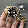 Rolex GMT Master II 126718grnr-0001 Full yellow gold with Black Dial on Jubilee (40mm) Super Clone