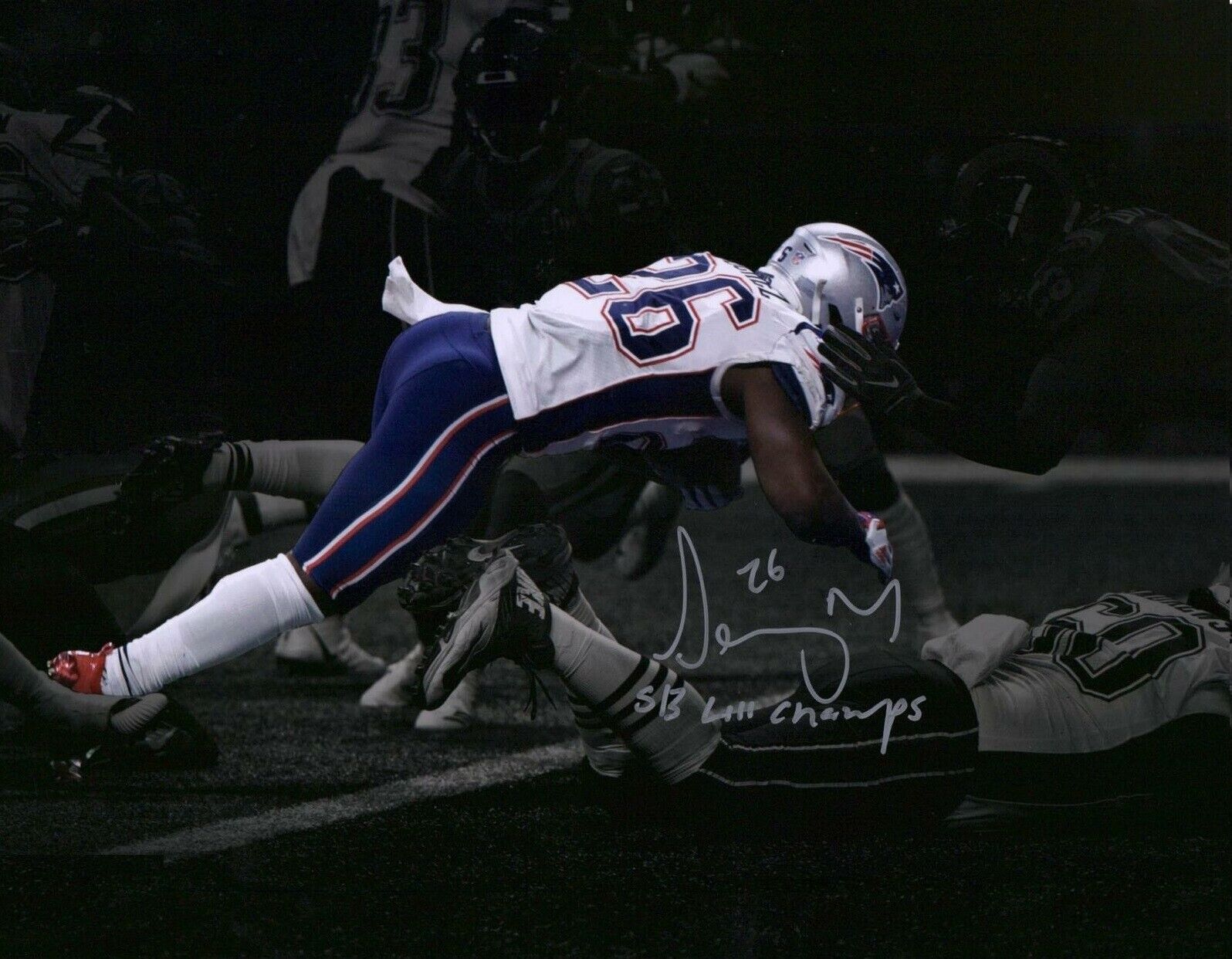 Sony Michel Signed Autographed 8 x 10 Photo Poster painting ( Patriots ) REPRINT