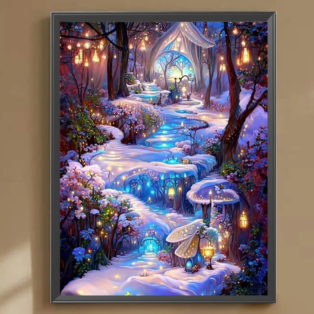 Diamond Painting - Full Round Drill - Dream Forest(Canvas|30*40cm)