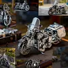 Silver Harley motorcycle 3D metal three-dimensional assembly puzzle