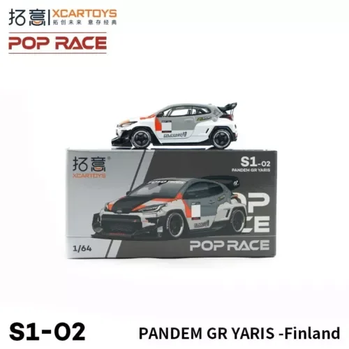 Dronehint XCarToys x Pop Race 1:64 GR Yaris PANDAM Diecast Model Car Toy