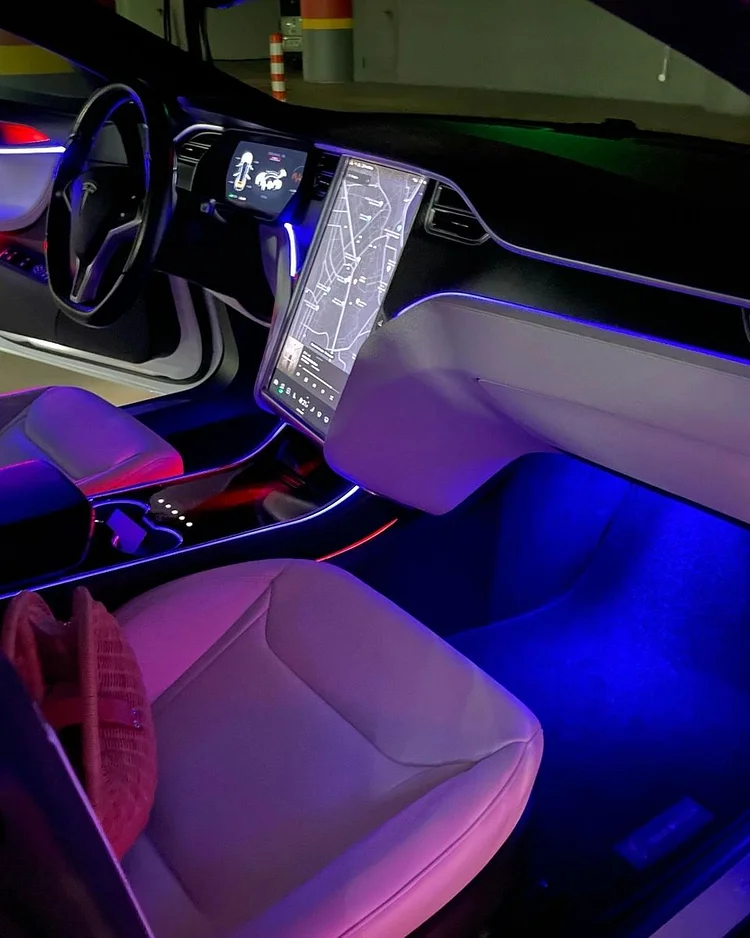 Model S Interior Ambient Lighting Kit with App Control | TESLASY