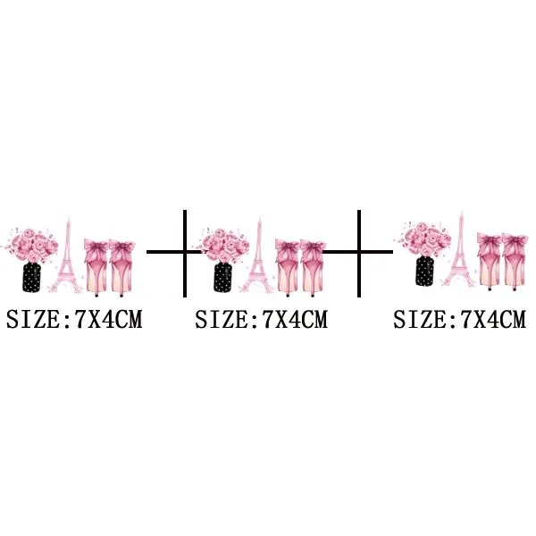 Beautiful Flowers Thermal Sticker On T-shirt DIY Washable Patches On Clothes Funny Design Iron On Transfer For Hoodies Bag Decor