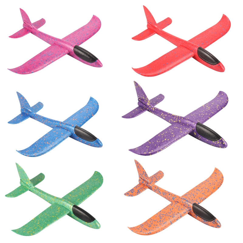48cm Hand-thrown Airplane Epp Foam Glider Color Foam Maneuver Airplane Children's Airplane Toy