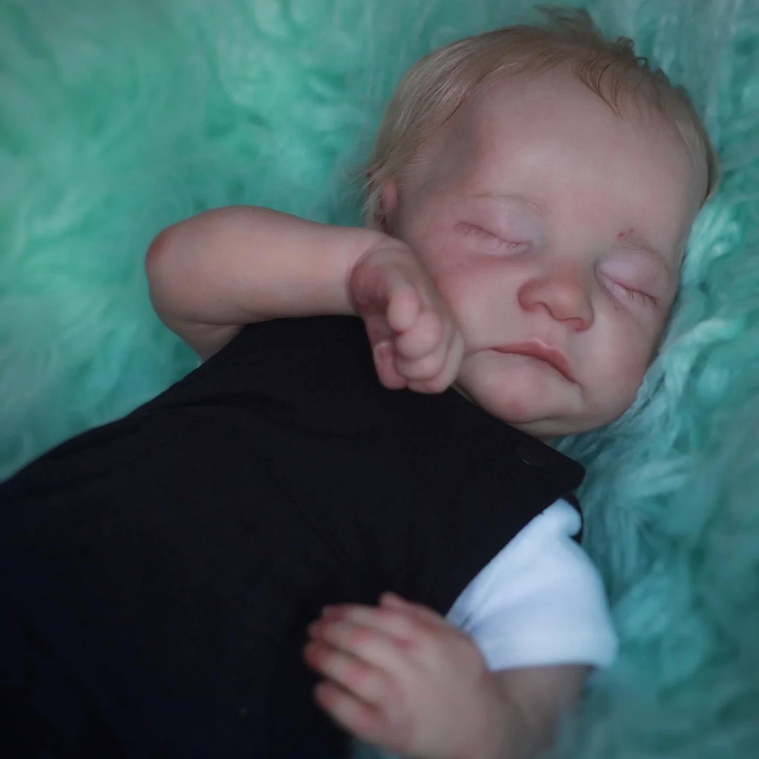 12'' Newborn Sleeping Baby Preemie Handmade Soft Reborn Baby Doll Boy Named Karter