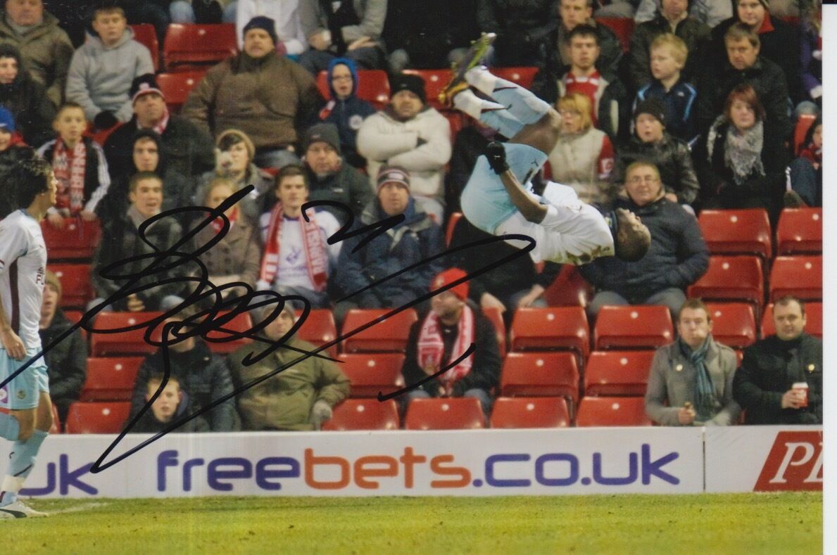 BURNLEY HAND SIGNED ANDRE BIKEY 6X4 Photo Poster painting.