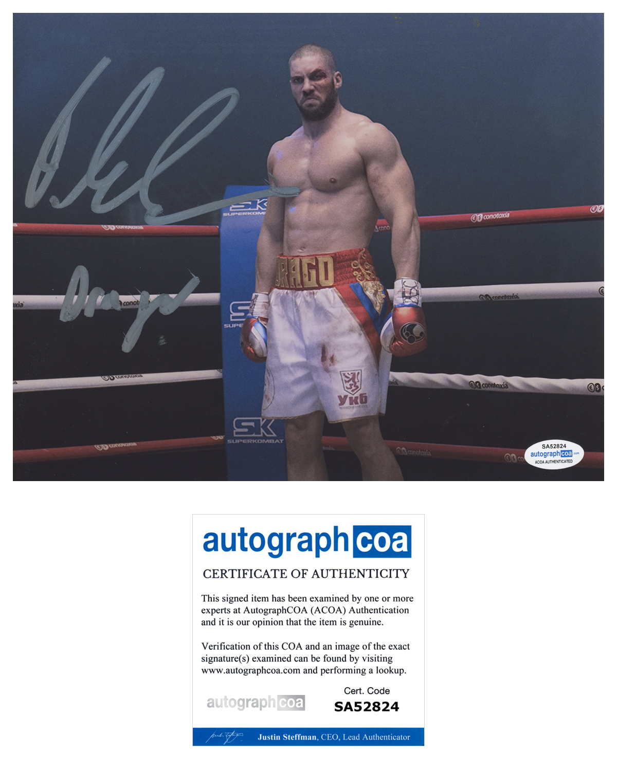 Florian Munteanu Signed Autographed 8x10 Photo Poster painting Creed II 2 Viktor Drago ACOA COA