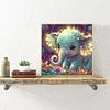 Diamond Painting-5D Full Round Drill Elephant