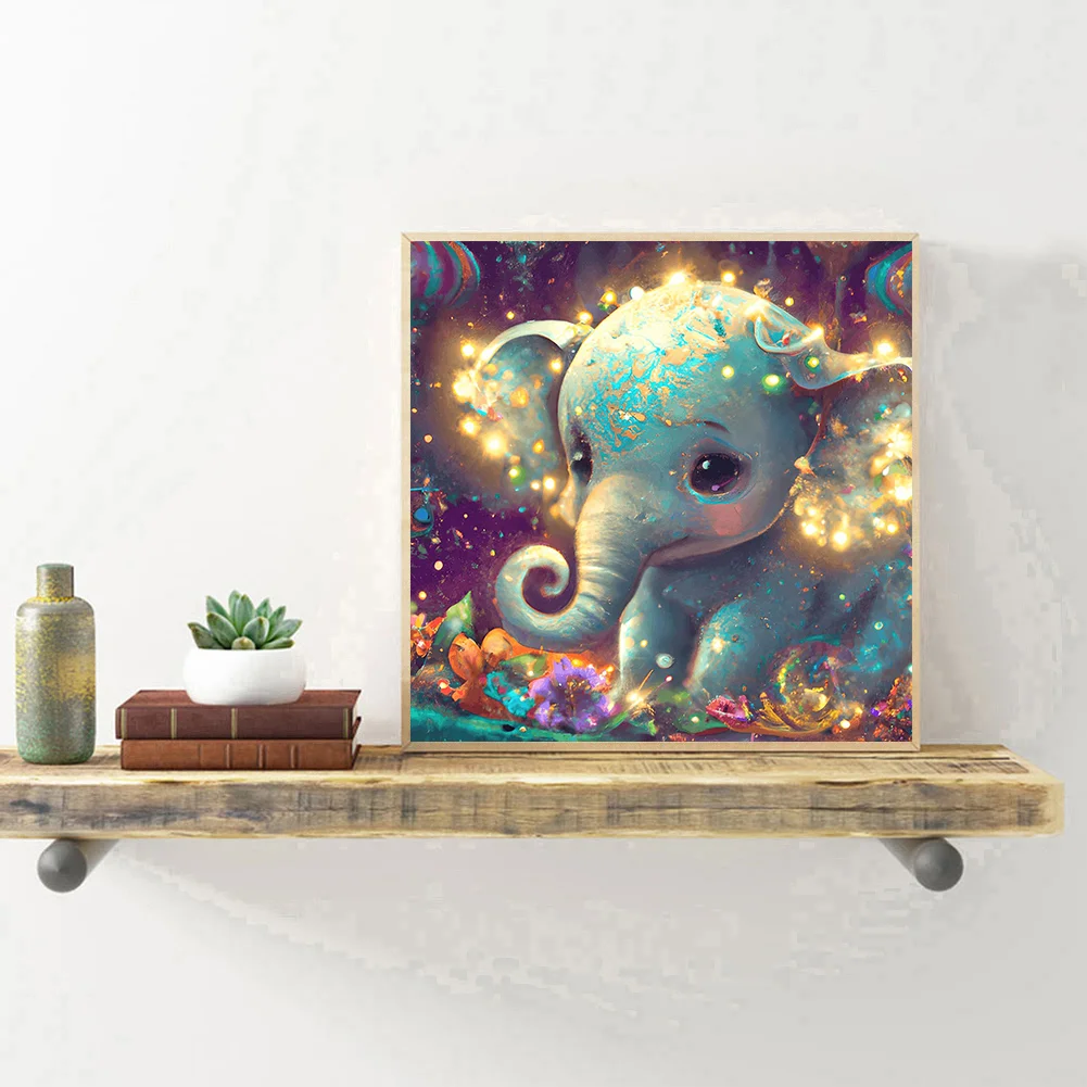 Diamond Painting - Full Round Drill - Elephant(30*30cm)